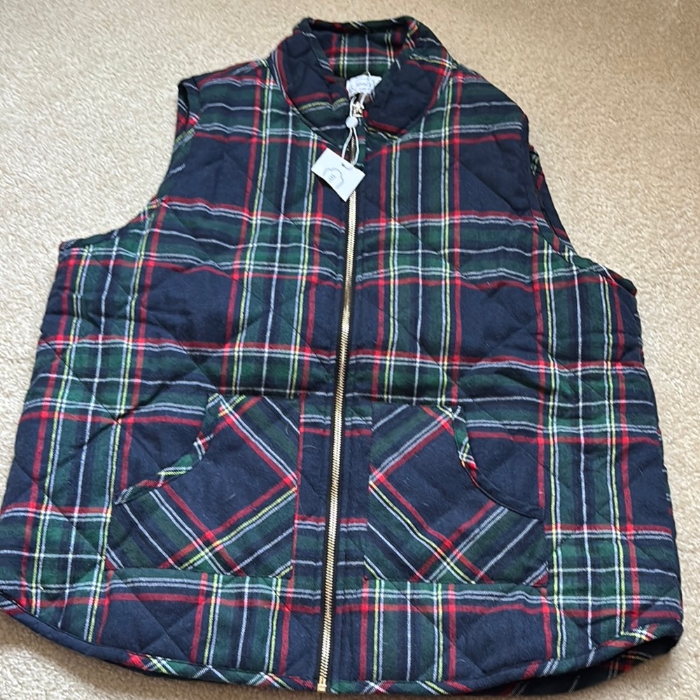 Mud pie Plaid Vest